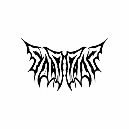 Tribal tattoo design. Wild animal print. Vector illustration.のイラスト素材