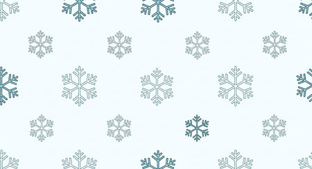Snowflakes background. Seamless pattern. Vector illustration.の素材