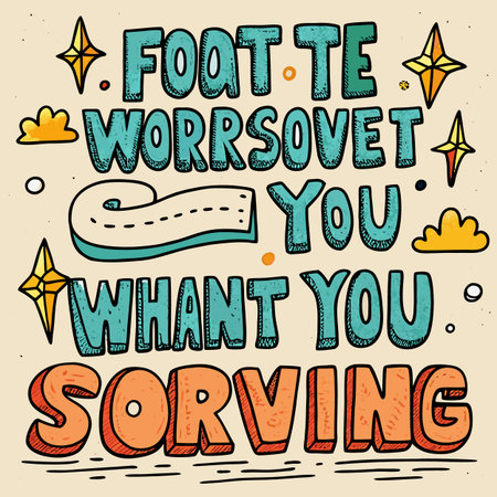 Hand drawn lettering quote. Inspirational and motivational quote.のイラスト素材