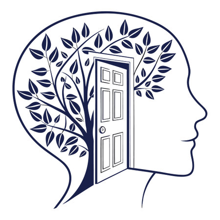 A clean silhouette of a human head in profile, ideal for concepts related to psychology, mental health, and creative thinking.のイラスト素材