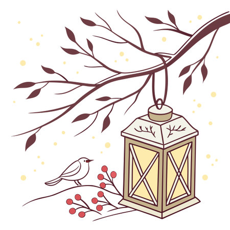 Active scene of people ice skating outdoors on a frozen rink during the winter season.のイラスト素材