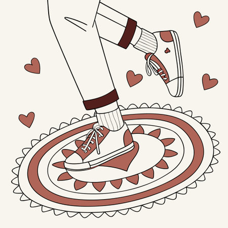 A white snowy owl perched on a branch, illustrating February's wildlife and arctic themes.のイラスト素材