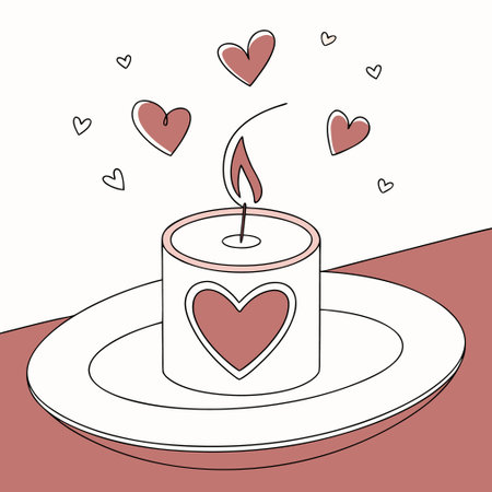 A clean vector illustration of a calendar page marked with a heart on February 14th for Valentine's Day.のイラスト素材