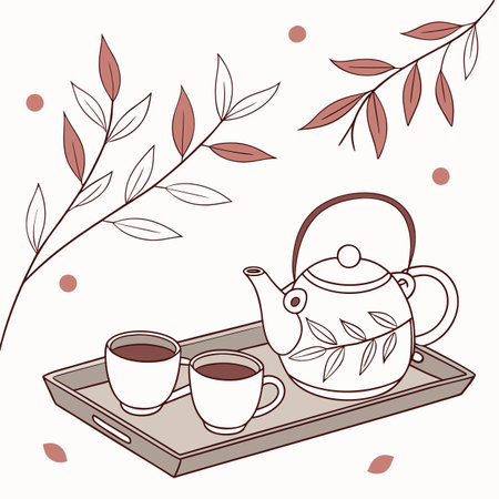 A simple flat vector illustration of a warm winter scarf, perfect for February weather themes.のイラスト素材