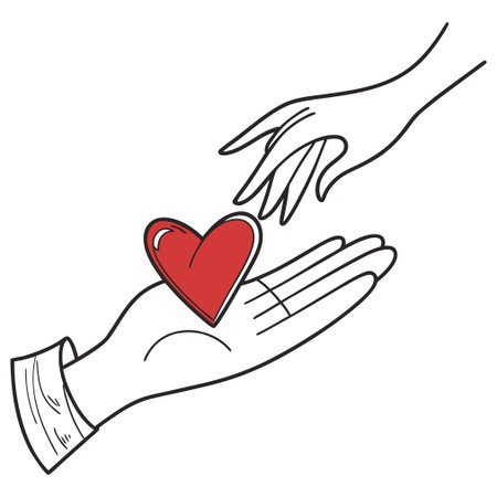 A minimalist vector illustration of a pair of hands holding something, in clean white, symbolizing care, support, or offering.のイラスト素材