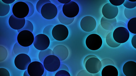 Abstract Trendy multicolored circles with illuminated and glowing light effect,Abstract background...