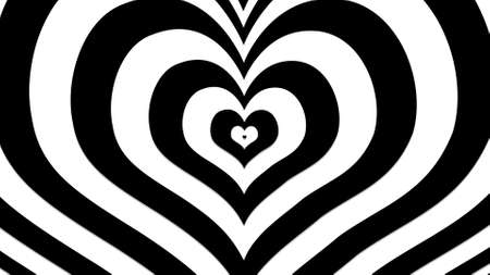 Black heart with dynamic effects, Sign and symbol of love , Show your love for Valentine's, wedding, anniversary, or any holiday. Abstract love background, 3D renderの写真素材