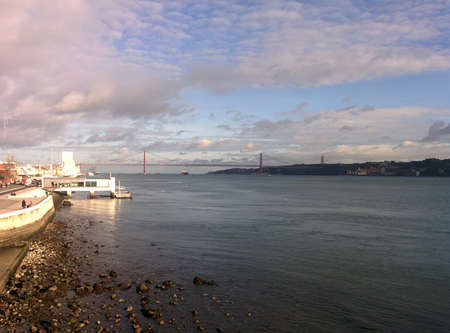 Bridge over the Sea in Lisbon, Portugal