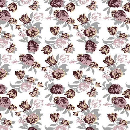 seamless flower patternのイラスト素材