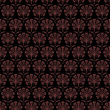 ornamental pattern with damask elementsのイラスト素材