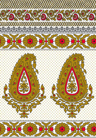 abstract ornamental patternのイラスト素材