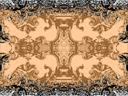 ladies scarf backgroundのイラスト素材