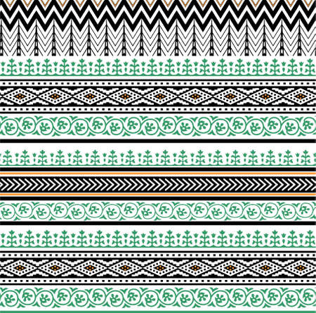 Abstract geometrical tribal  patternのイラスト素材