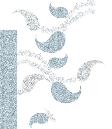 Golden element for design. Outline vintage pattern for invitations birthday and greeting cards wallpaper.の写真素材