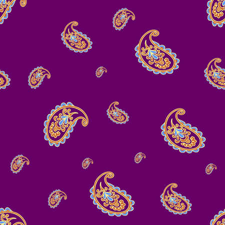 Abstract Seamless flower pattern with colorful backgroundの写真素材