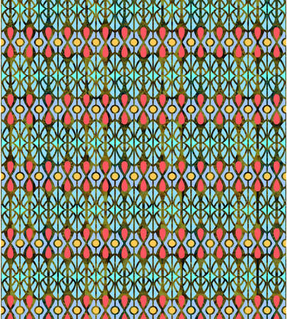 Gorgeous seamless pattern white colorful Moroccan, Portuguese tiles, ornaments. Can be used for...