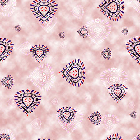 Elagance Seamless flower pattern with cloud background