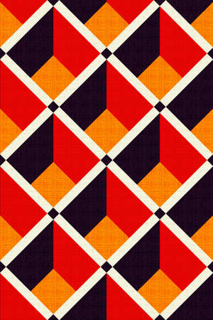 Abstract mix geometrical pattern with color backgound.
