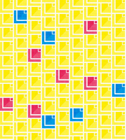 Abstract mix geometrical pattern with color backgound.