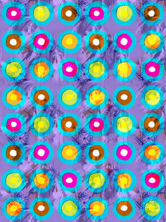 Elegance mix object pattern with color background.
