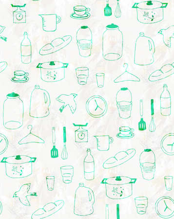 Elegance mix object pattern with color background.の写真素材