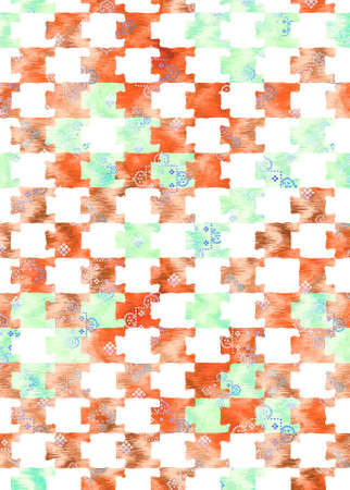 Elegance mix object pattern with color background.の写真素材