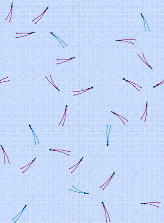 Abstract mix geometrical pattern with color backgound.
