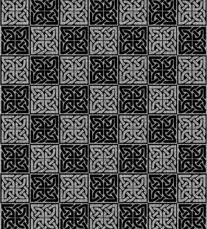 Abstract seamless pattern with abstract geometric style. Repeating sample figure and line. For fashion interiors design, wallpaper, textile industryの写真素材