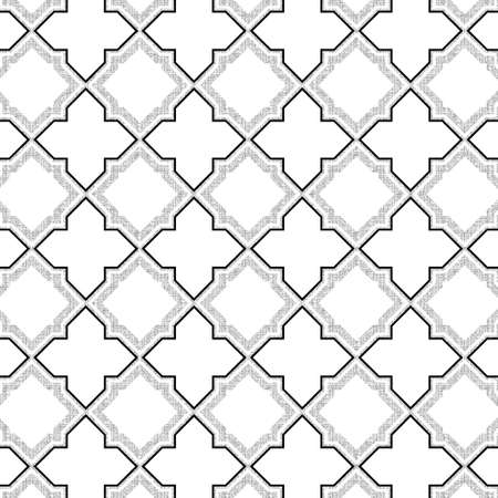 Abstract seamless pattern with abstract geometric style. Repeating sample figure and line. For fashion interiors design, wallpaper, textile industryの写真素材