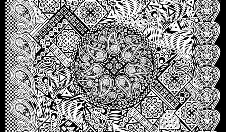 The Amazing fabric Abstract Background, Halftone Flowers Bouquet, Floral illustration, Botanical composition abstract background for greeting card and textile and digital print - Illustrationの写真素材