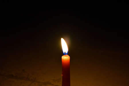 Bulb and retro lamp in the dark . Night Streetlight Background.の写真素材