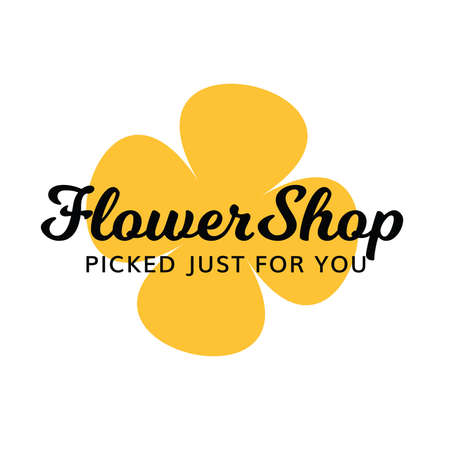Flower Shop Gift Spa Salon Florist Logoのイラスト素材