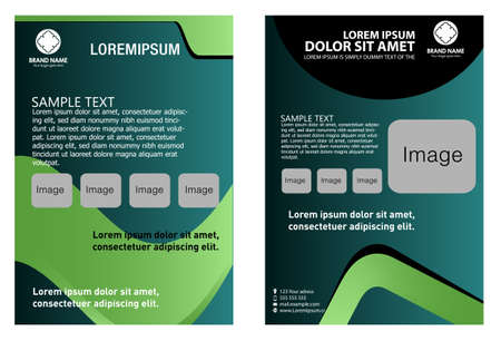 Vector business marketing brochure, poster templateのイラスト素材