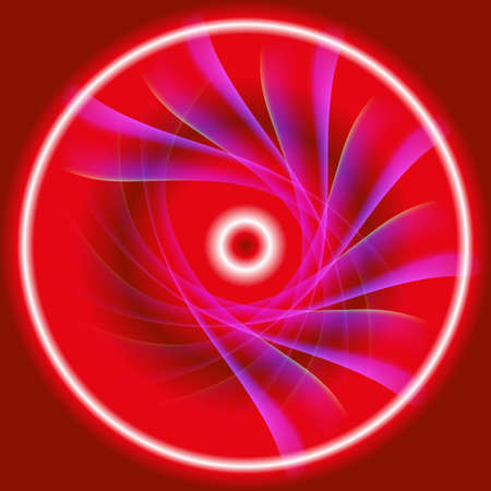 Abstract background of vibrant red spiral swirlのイラスト素材