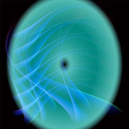 Blue wave on dark backgroundのイラスト素材