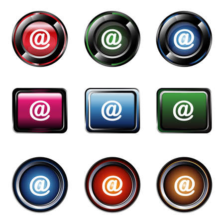 icon @ button setのイラスト素材