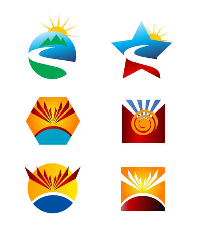 Set of icon template designのイラスト素材