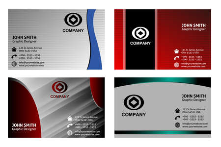Business cards setのイラスト素材