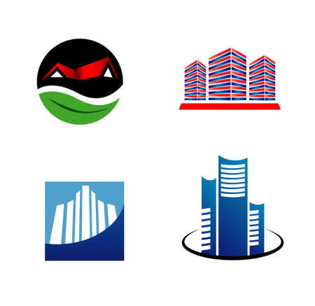 Real estate setのイラスト素材