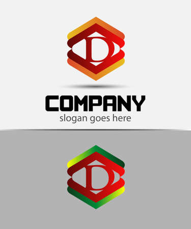 Alphabet Letter D symbol withのイラスト素材