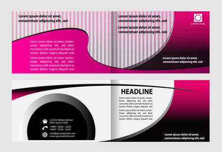 Set of presentation of flyer leaflet designのイラスト素材