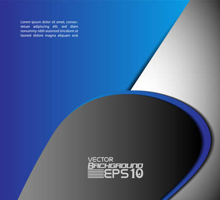 Blue background graphic curve line for text and message modern web designのイラスト素材