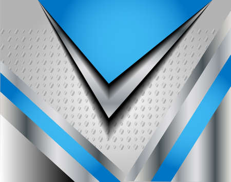 Blue Grey background curve gray shadow line on space and dimension modern overlap pattern texture for text messages and website designのイラスト素材