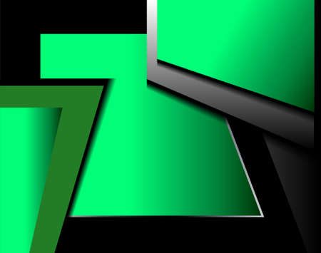 Green background vector infographic information graphic for message and text designのイラスト素材