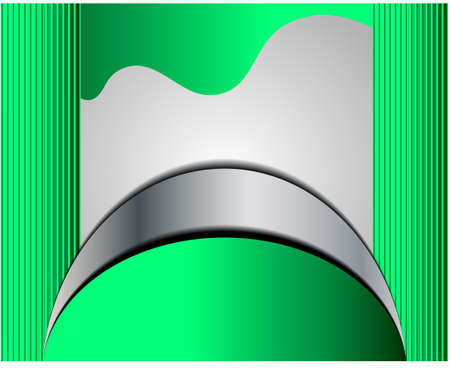 Green background vector infographic information graphic for message and text designのイラスト素材