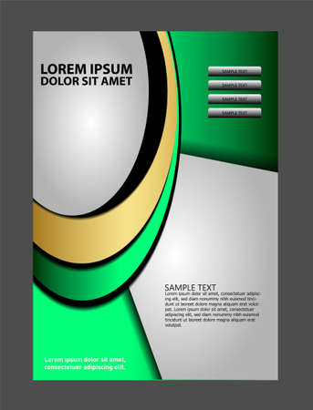 Vector brochure, flyer, magazine cover & poster templateのイラスト素材