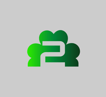 Abstract Number 4 Symbol iconのイラスト素材