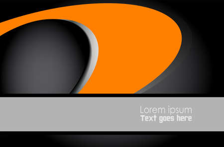 Orange wavy abstract backgroundのイラスト素材