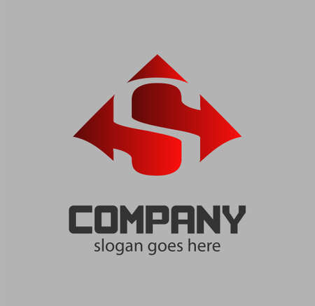 Letter s icon design logo template elements.のイラスト素材