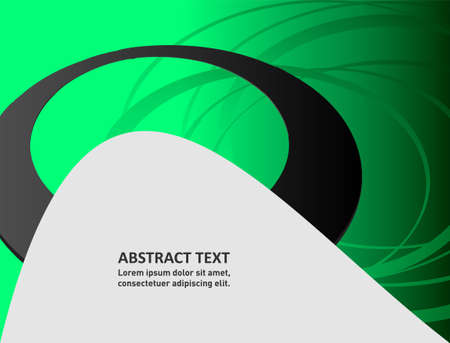 Green background curve shadow line on space and dimension modern overlap pattern texture for text messages and website designのイラスト素材